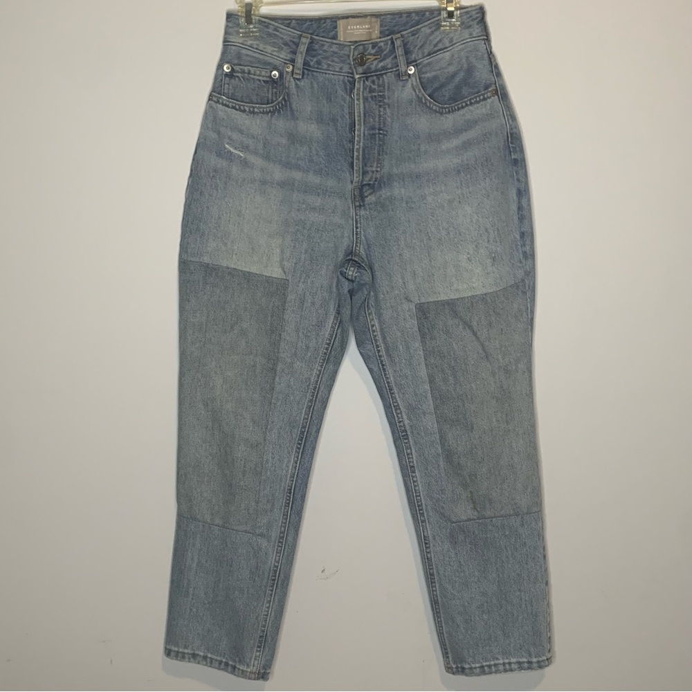 Everlane Organic Cotton The Curvy 90s Cheeky Straight Button Fly Denim Jeans
